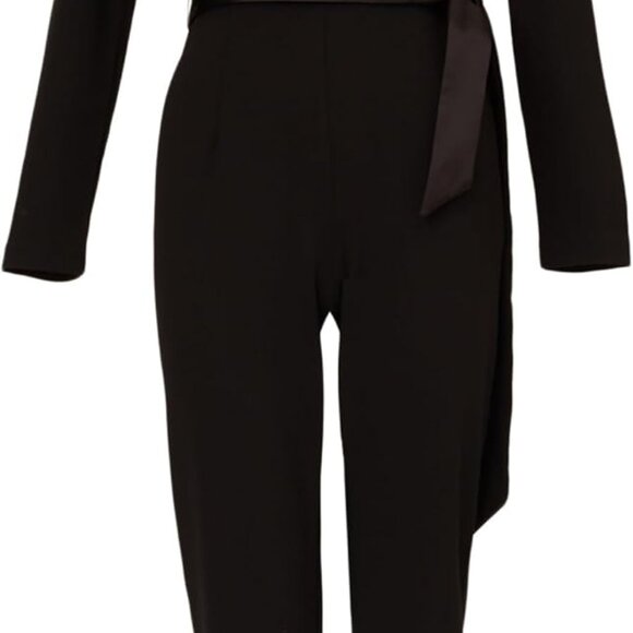 womens Crepe Tuxedo Jumpsuit